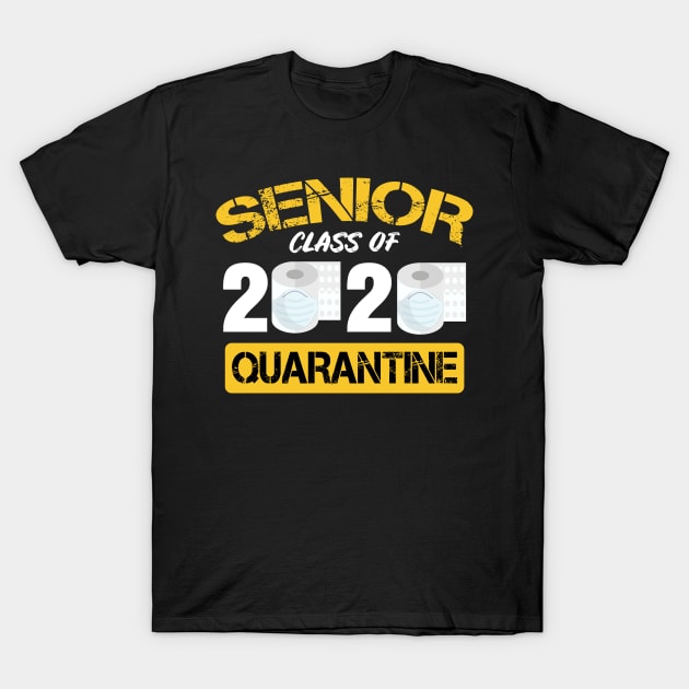 Senior Class Of 2020 Quarantine Toilet Paper Graduation Sunset Vintage Tee T-Shirt by BeDesignerWorld